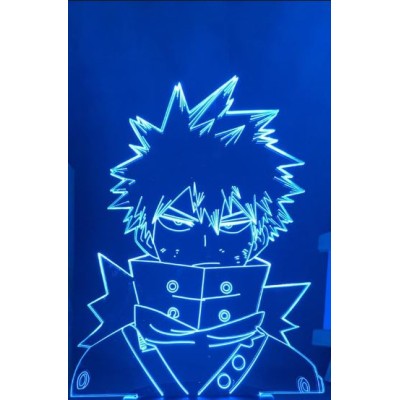 Luminária em Acrílico Boku no hero 03 Bakugo